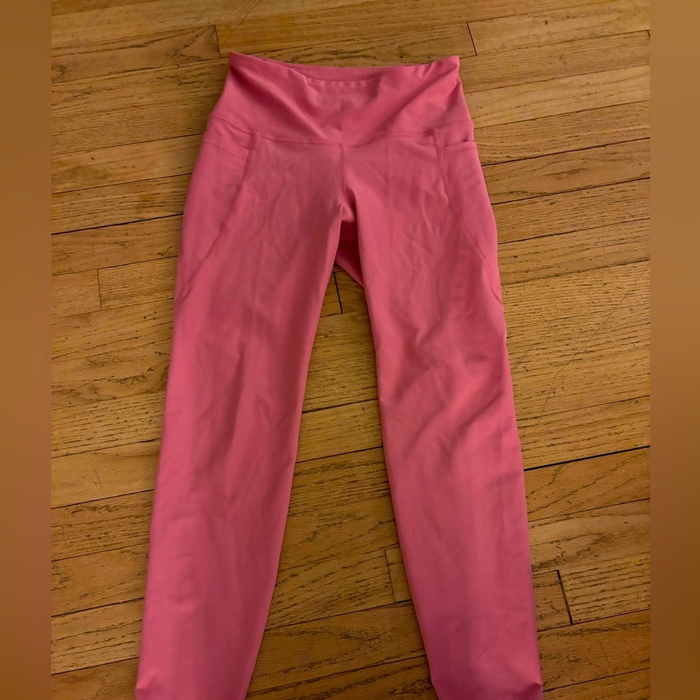 Pink Leggings With Pockets